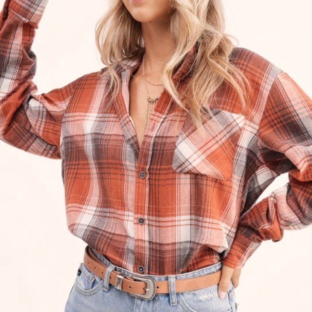 NOT YOUR BOYFRIENDS FLANNEL - Picture 5 of 7